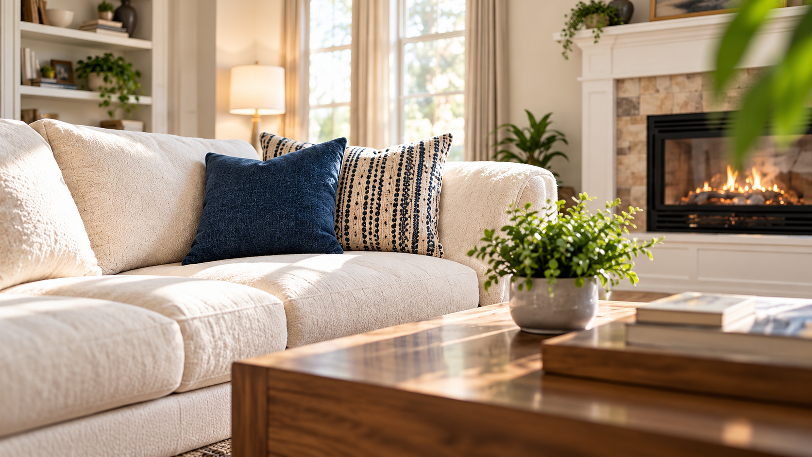Clean refreshed living space